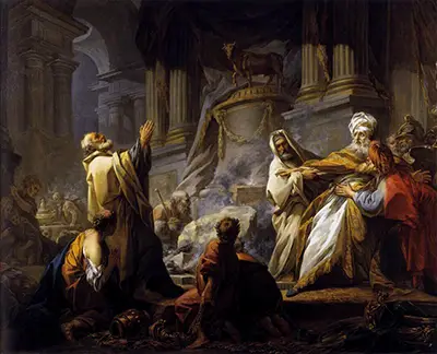 Jeroboam Sacrificing to Idols Jean-Honore Fragonard